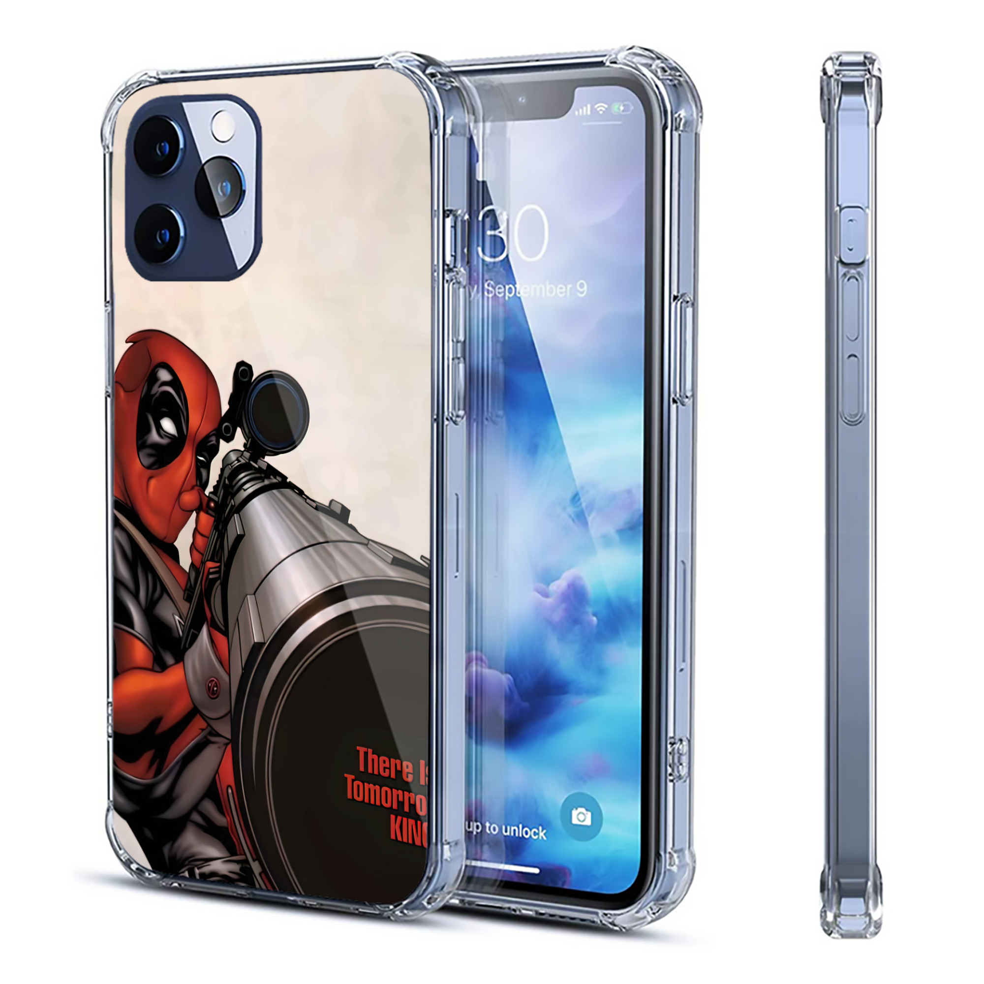 （画像用） Deadpool デッドプール 【iPhone 12シリーズ対応】透明スマホケース（クリアソフトケース）